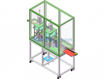 Automatic Fuel Pump Oil Intake Plate Assembly Machine - SolidWorks - Free Download
