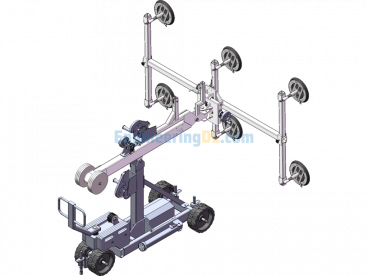 Vacuum Suction Cup Transport Vehicle - SolidWorks - Free Download