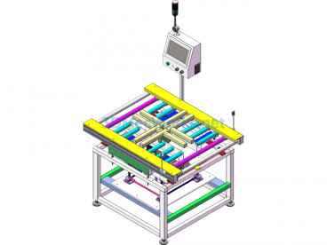 Cross Rotational Weighing Machine - SolidWorks - Free Download