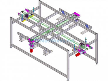 98-Inch Electronic Whiteboard Card And Front Centering Mechanism - SolidWorks - Free Download