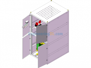 10kV High Voltage Capacitor Cabinet - SolidWorks - Free Download
