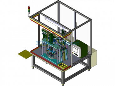 Automated Assembly And Inspection Equipment For Oil Pump Spring Plates And Coupling Devices - SolidWorks - Free Download