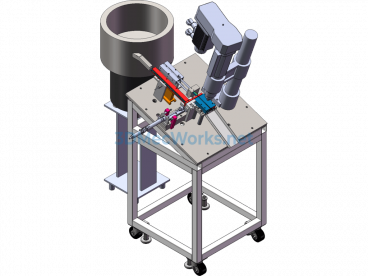 L-Shaped Iron Fully Automatic Tapping Machine Circuit Pin Tapping - SolidWorks - Free Download