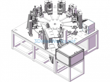 Gear Cover Assembly Inspection Equipment - SolidWorks - Free Download