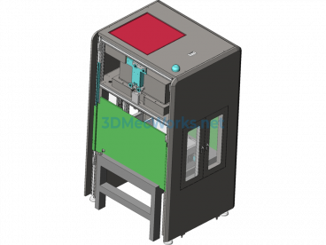 Air Shower + RF + Scanning (Single Case) - SolidWorks - Free Download