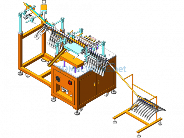 Clothes Hanger Hook Retraction Testing Machine - SolidWorks - Free Download