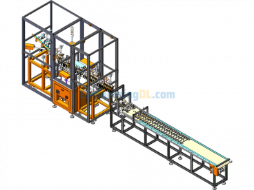The Machine On The Right Retracts The Sizing Beads For The Lower Garment Hanger. - SolidWorks - Free Download
