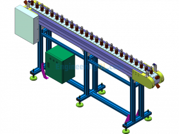 Workstation Positioning Conveyor - SolidWorks - Free Download