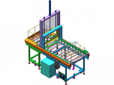 Accumulation Roller Conveyor Line - SolidWorks - Free Download