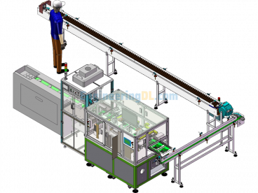 Candy Processing And Packaging Line - SolidWorks - Free Download