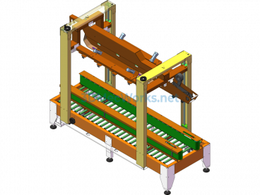 Carton Sealing Machine - SolidWorks - Free Download