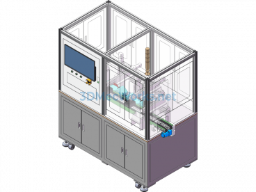 Filter Cartridge Automatic Detection Equipment - SolidWorks - Free Download