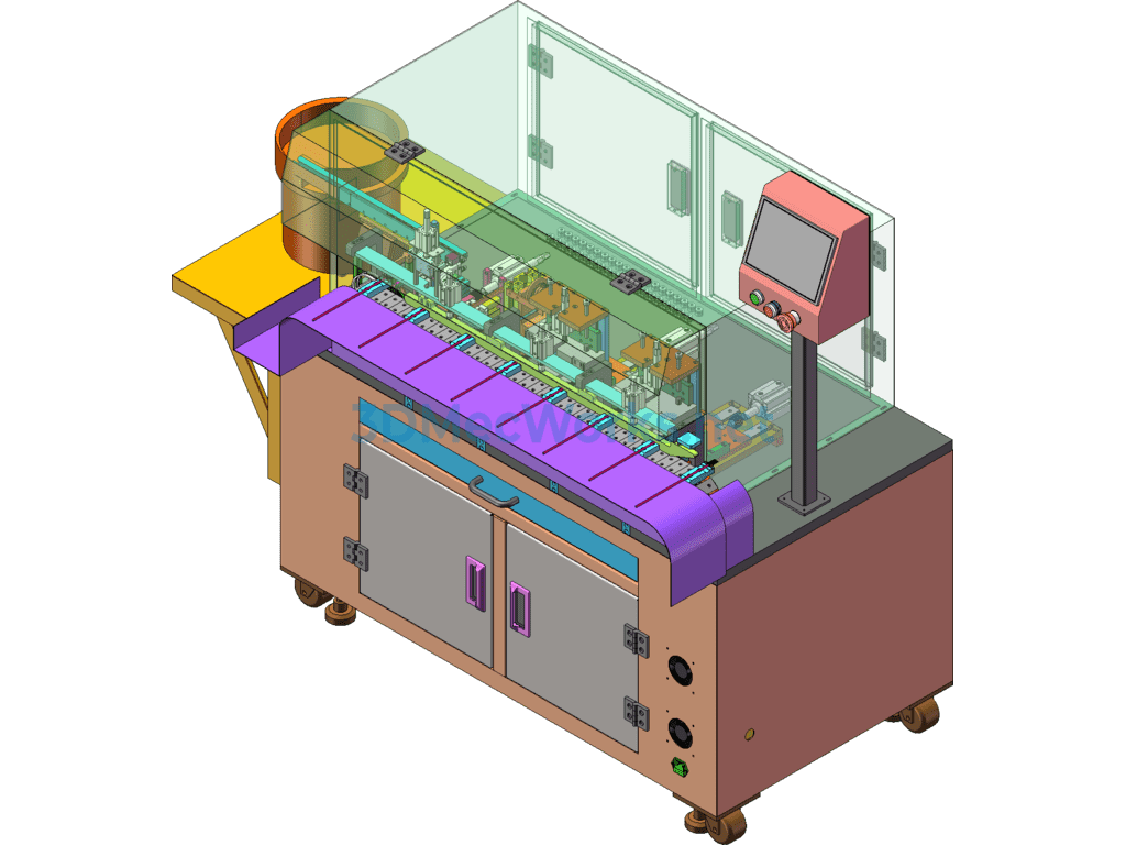 Rj45 Security Wire Connector Soldering Machine - SolidWorks - Free Download Rj45 Security Wire Connector Soldering Machine