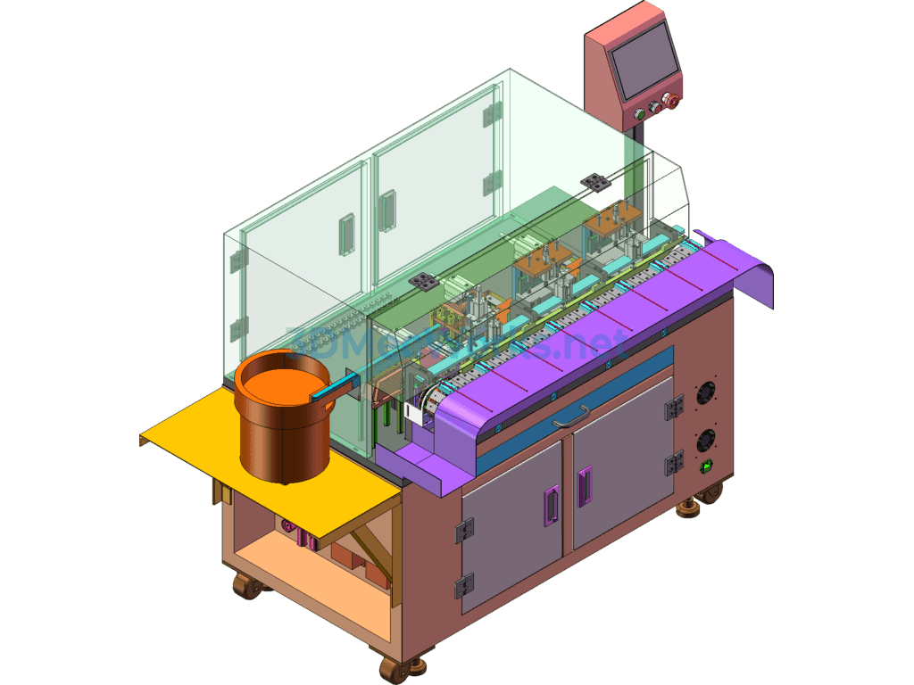 Rj45 Security Wire Connector Soldering Machine - SolidWorks - Free Download Rj45 Security Wire Connector Soldering Machine - Image 2