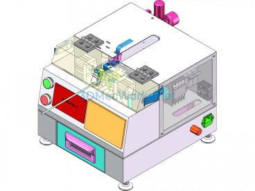Braiding Removal Machine / Communication Line Speed Inner Braiding Removal Machine - SolidWorks - Free Download