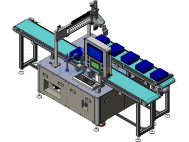 Battery Sorting Machine - SolidWorks - Free Download