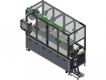18650 Lithium Battery Wrapping Machine Cylinder Labeling Machine - SolidWorks - Free Download