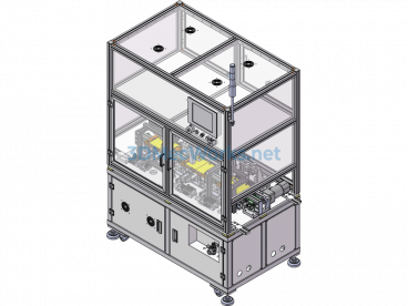 Cell Phone Battery Inkjet Coding Equipment - SolidWorks - Free Download