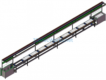 Triple-Speed Production Line - SolidWorks - Free Download