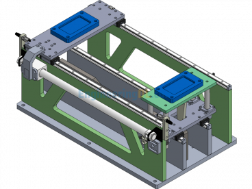 Two-Station Interactive Feeding Mechanism - SolidWorks - Free Download