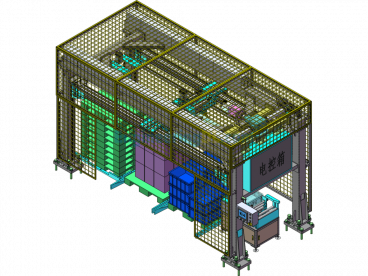 Bin-Type Palletizer - SolidWorks - Free Download