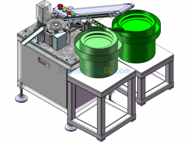 Tapered Nut Washer Pressing Machine - SolidWorks - Free Download