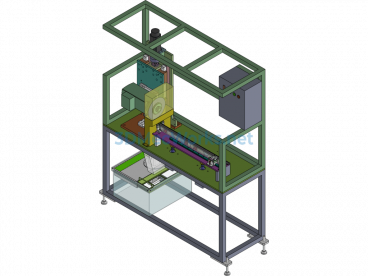 Automatic Fixed-Length Saw Cutting Machine - SolidWorks - Free Download