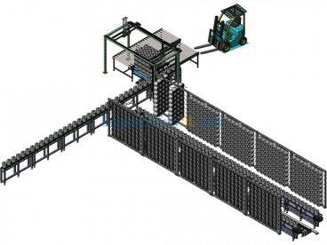 Automatic Yarn Handling On Warping Machine - SolidWorks - Free Download