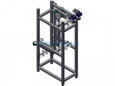 83 Flexible Chain Bottle Clamping Machine - SolidWorks - Free Download