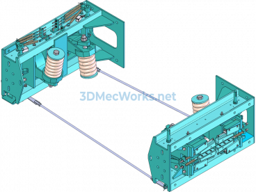 Heavy-Duty High-Speed Elevator Safety Gear - SolidWorks - Free Download