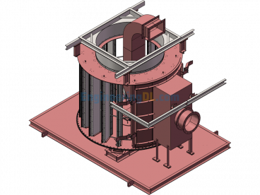 Canister-Type Zeolite Wheel - SolidWorks - Free Download