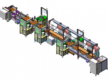 Air Speaker Line Automatic Assembly Line - SolidWorks - Free Download