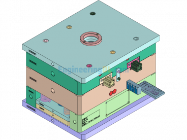 Fixed Lower Shell (Injection Mold + Cylinder Core-Pulling) - UG(NX) - Free Download