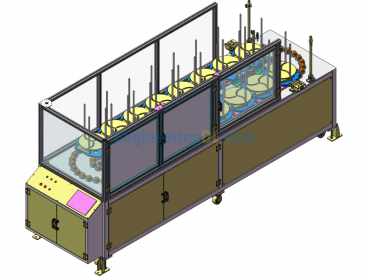 16-Station Circular Silo - SolidWorks - Free Download