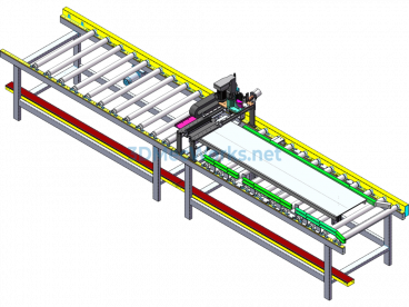 Automatic Door Panel Drilling And Riveting Mechanism - SolidWorks - Free Download