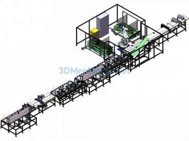 Automatic Hall Door Panel Assembly Line - SolidWorks - Free Download
