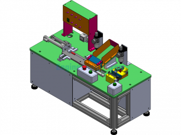 Small Long Shaft Semi-Automatic Press-Fitting Equipment - SolidWorks - Free Download