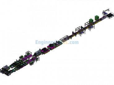 3D Drawings Of A New Energy Vehicle Pack Soft Pouch Battery Fully Automated Production Line Assembly Line Model - SolidWorks - Free Download