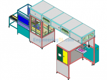22-Inch LCD Panel Handling And Transfer Equipment - SolidWorks - Free Download