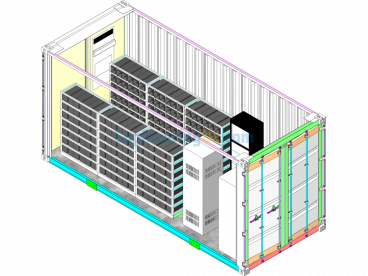 20-Foot Energy Storage Container - SolidWorks - Free Download