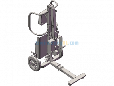 Multi-Functional Foldable Medical Cart - SolidWorks - Free Download