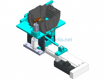 Slot Wheel Assembly Machine 3D - SolidWorks - Free Download