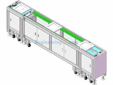 Circulating Conveyor Assembly Line - SolidWorks - Free Download