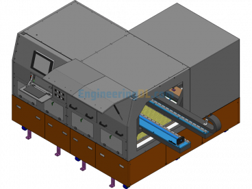 Display Screen Aluminum Foil Flatness Inspection - SolidWorks - Free Download