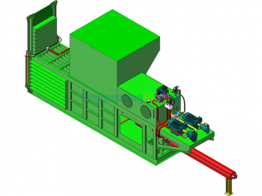 Waste Paper Baler - SolidWorks - Free Download