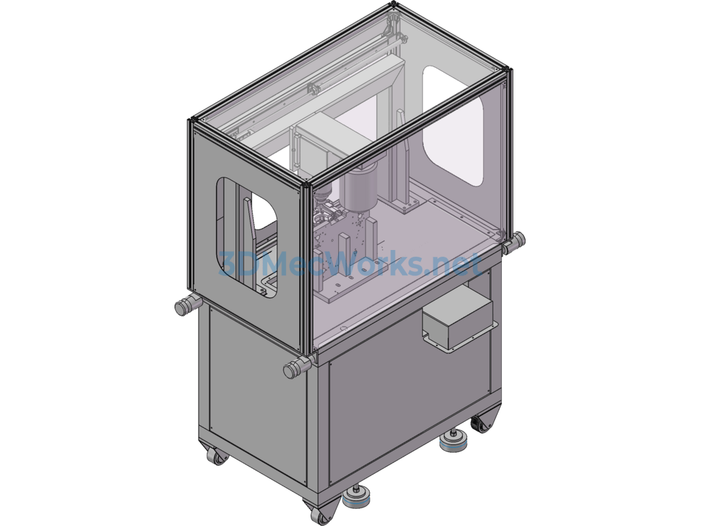 Crankcase Specialized Machining Equipment. Non-Standard Automated Equipment - SolidWorks - Free Download Crankcase Specialized Machining Equipment. Non-Standard Automated Equipment - Image 4