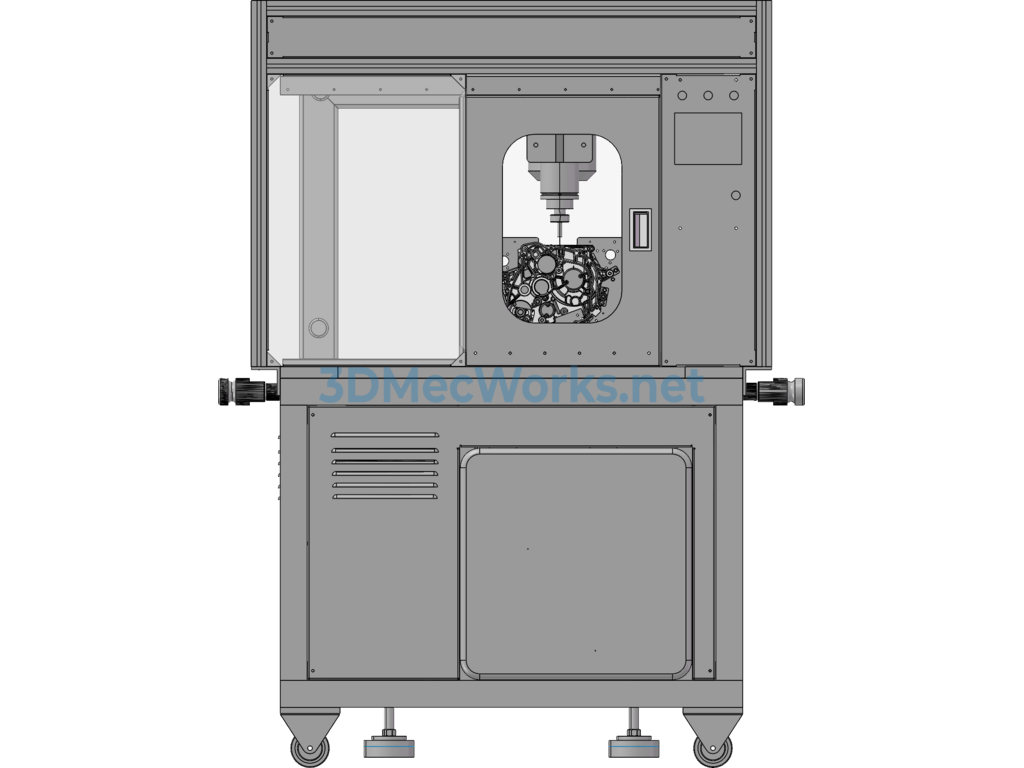 Crankcase Specialized Machining Equipment. Non-Standard Automated Equipment - SolidWorks - Free Download Crankcase Specialized Machining Equipment. Non-Standard Automated Equipment - Image 5