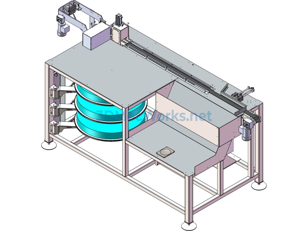 Gasket Rotary Cutting Machine - SolidWorks - Free Download Gasket Rotary Cutting Machine