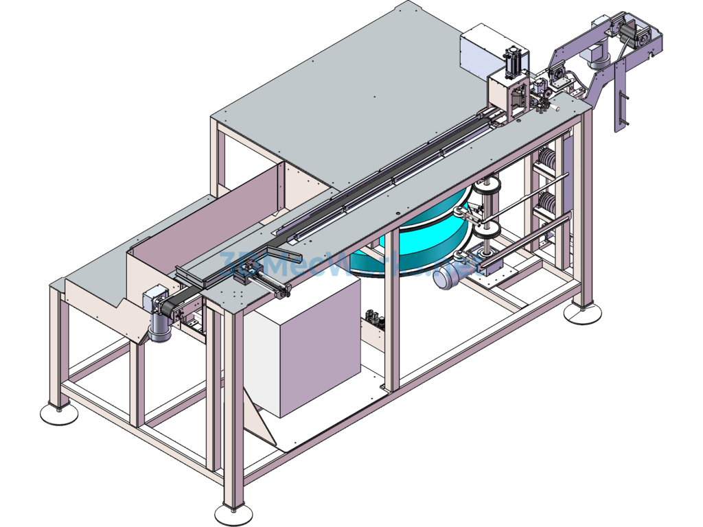 Gasket Rotary Cutting Machine - SolidWorks - Free Download Gasket Rotary Cutting Machine - Image 4