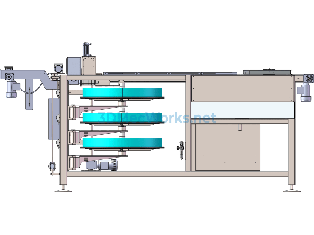 Gasket Rotary Cutting Machine - SolidWorks - Free Download Gasket Rotary Cutting Machine - Image 5